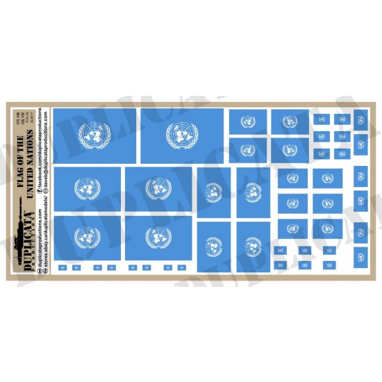 Multiple Scale Flag of United Nations