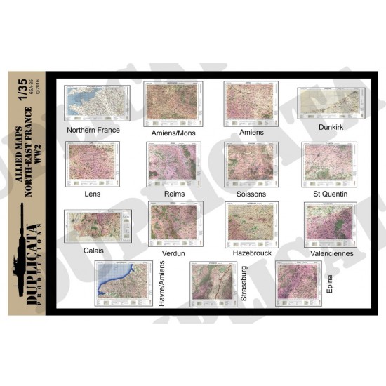 1/35 WWII Allied North East France Maps