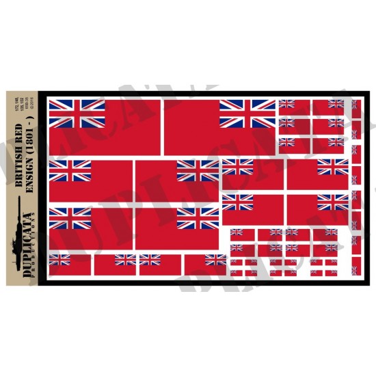 Multiple Scale Flag of British Red Ensign