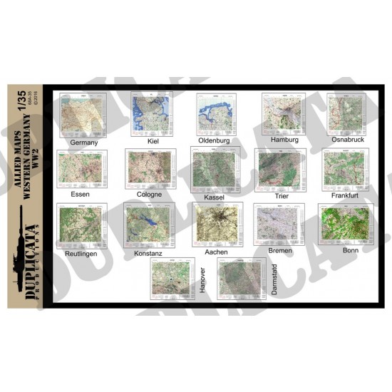 1/35 WWII Allied Western Germany Maps