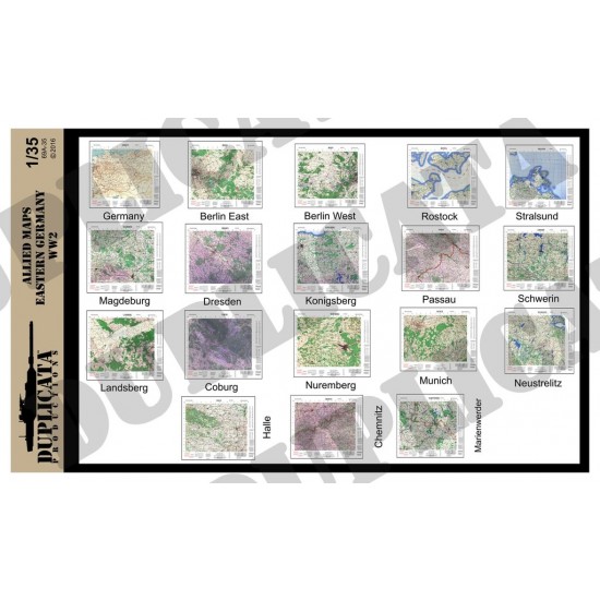 1/35 WWII Allied Eastern Germany Maps
