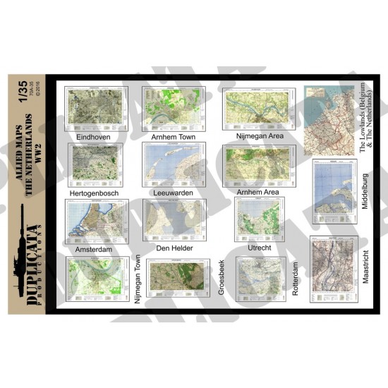 1/35 WWII Allied Netherlands Maps