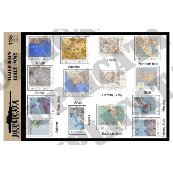 1/35 WWII Allied Italy Maps