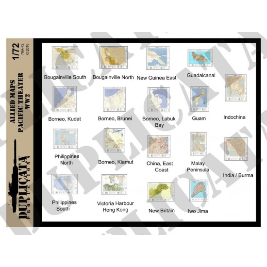 1/72 WWII Allied Pacific Maps