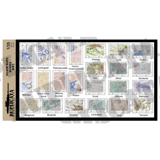 1/35 WWII Allied Russia Maps