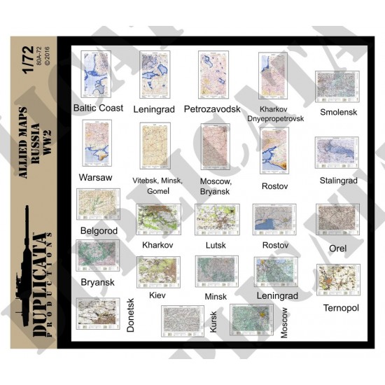 1/72 WWII Allied Russia Maps