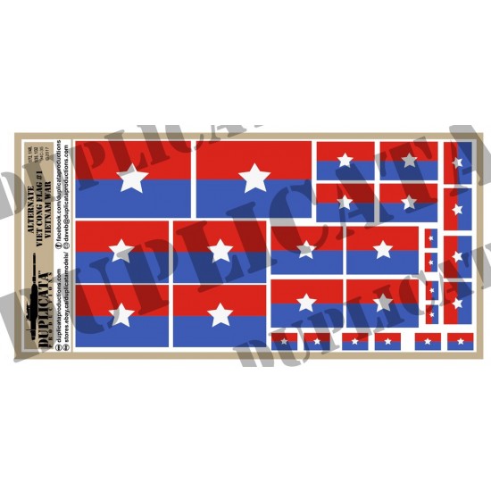 Multiple Scale Flag of Viet Cong Alternate #1