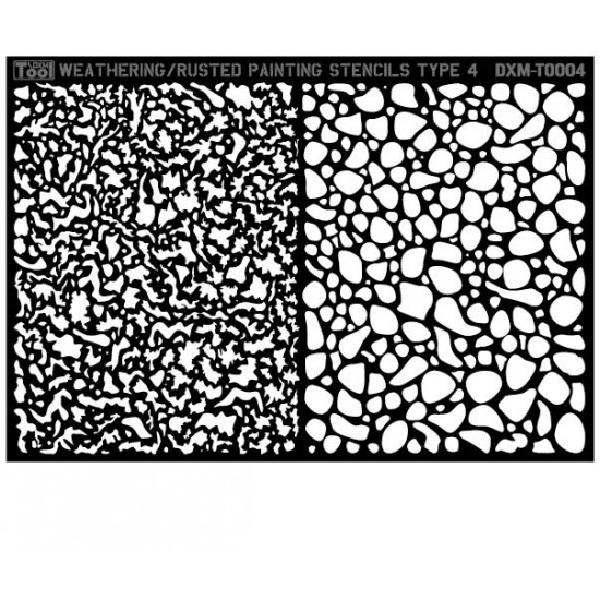 Stencil Rusting Weathering/Rusted/Rusty dual modes airbrush stencil #4 DXM Decals T0004