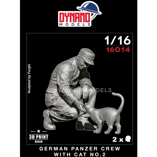 1/16 German Panzer Crew with Cat Ver.2