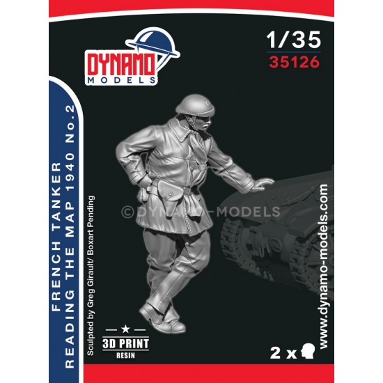 1/35 French '40 Tanker Reading the Map 1940 Ver.2