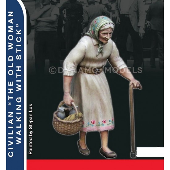1/48 Civilian 'The Old Woman Walking with Stick'