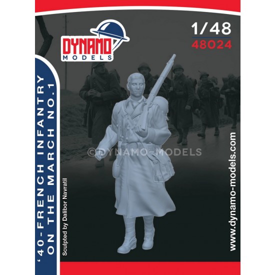 1/48 French Infantry on the March 1940 Ver.1