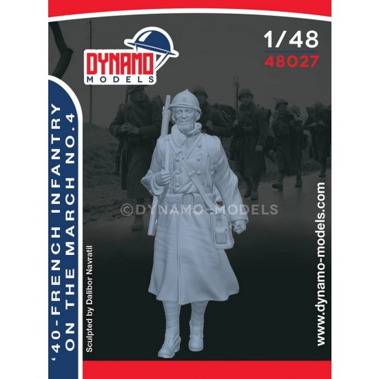 1/48 French Infantry on the March 1940 Ver.4