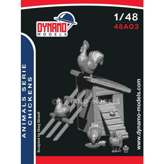 1/48 Animal set - Chickens