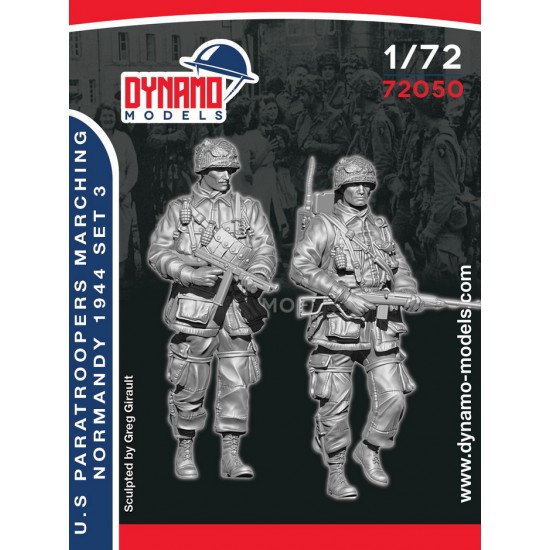 1/72 US Paratrooper Marching Ver.3, Normandy 1944 (2 figures)