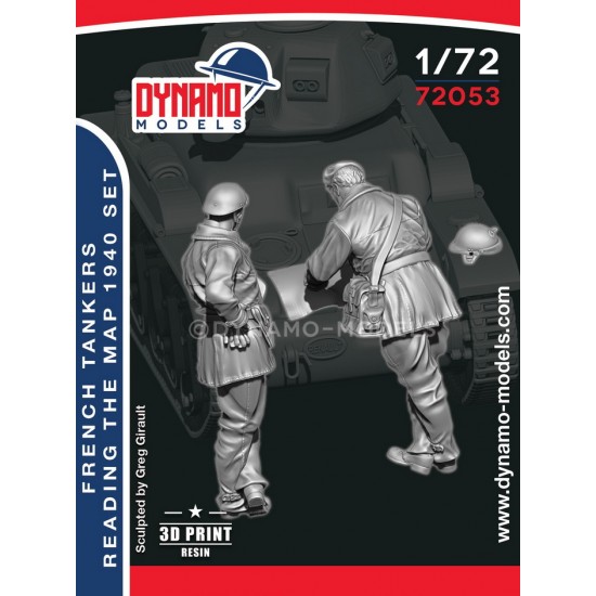 1/72 French Tanker Reading the Map 1940 Set (2 figures)