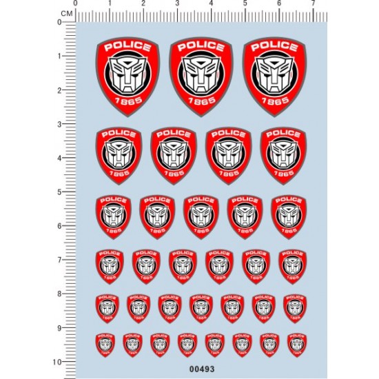 Transformer Police Logos Decals Vol.3
