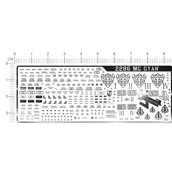 1/100 MG YMS-15 Gyan Gundam Metal Stickers Vol.1
