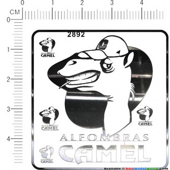 Camel Metal Logo Stickers Vol.4 for 1/12, 1/18, 1/20, 1/24, 1/43 Scales