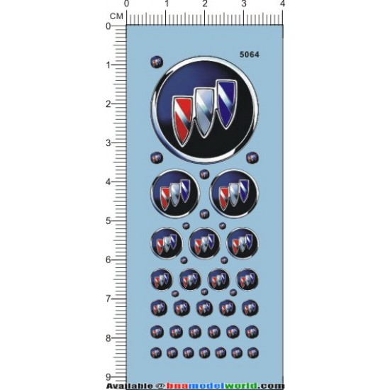 Decals - Buick Logos for 1/12, 1/18, 1/20, 1/24, 1/43 Scales