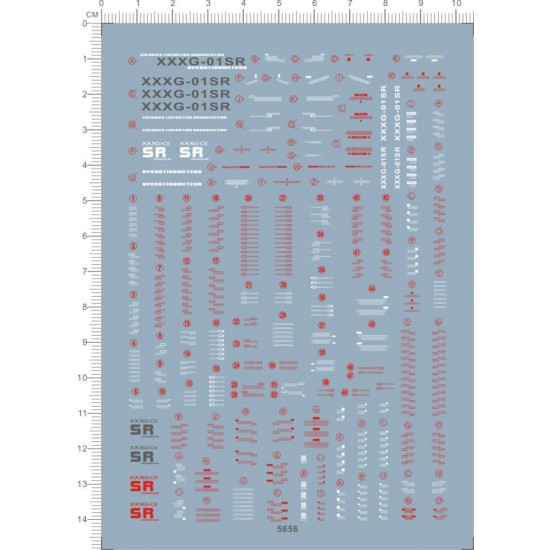 Decals for MG XXXG-01SR Gundam Sandrock (Red)