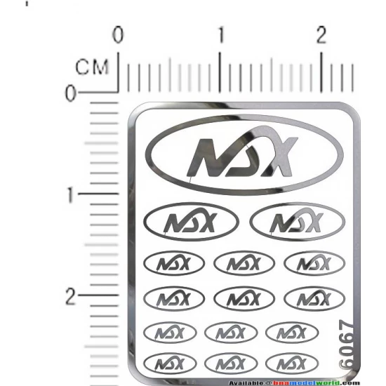 NSX Metal Logo Stickers Vol.2 for 1/12, 1/18, 1/20, 1/24, 1/43 Scales