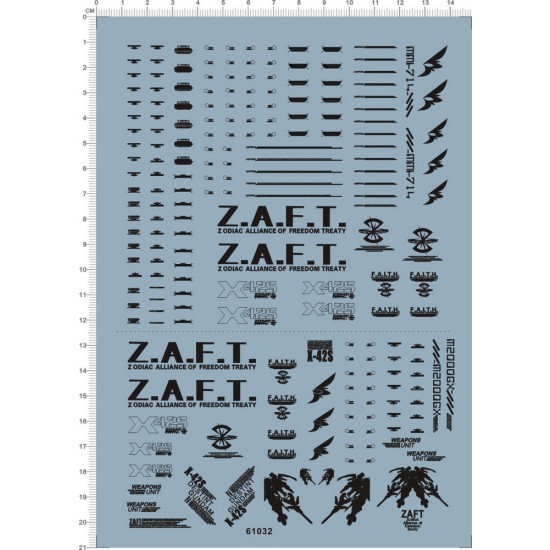 Decals for PG ZGMF-X42S Destiny Gundam Vol.2