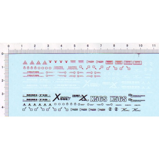 Decals for ZGMF-X56S + MMI-710 Gundam