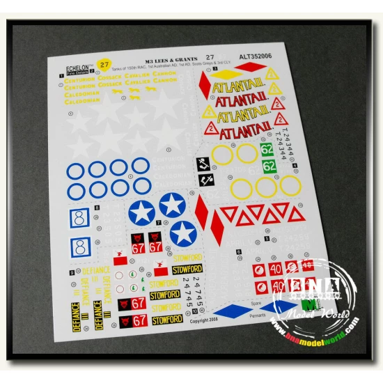 Decals for 1/35 Lees & Grants (Burma & North Africa)