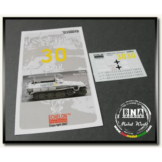 Decals for 1/35 LSSAH SdKfz.251/6 Ausf C in Kharkov