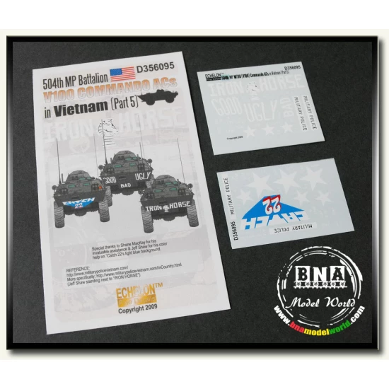 Decals for 1/35 504th Military Police Battalion V100s in Vietnam (Part 5)