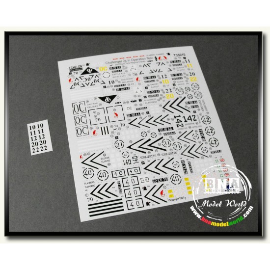 Decals for 1/35 British Challenger 2s in Operation "Telic"