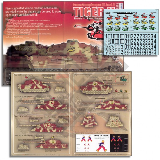 1/35 Decals for Schwere Panzerabteilung 505 Tiger IIs