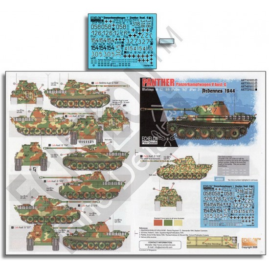 Decals for 1/72 12. SS-Pz.Div. Panthers (Pt3) Ardennes 1944