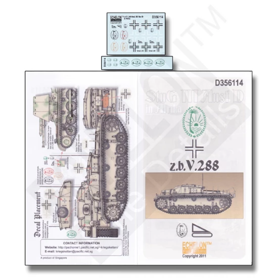 1/35 StuG III Ausf D in Afrika Decals