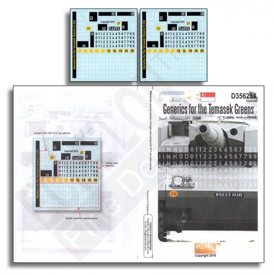 1/35 Generics for the Temasek Greens AFV Decals