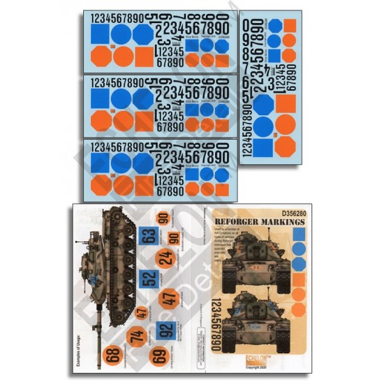 Decals for 1/35 Reforger Markings