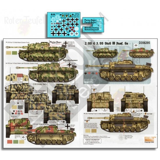 Decals for 1/35 2. SS & 3. SS StuG III Ausf. GS