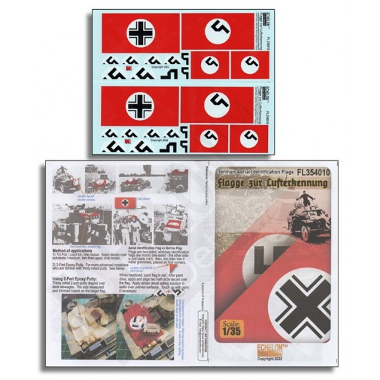 Decals for 1/35 WWII German Aerial Identification / Recognition Flags