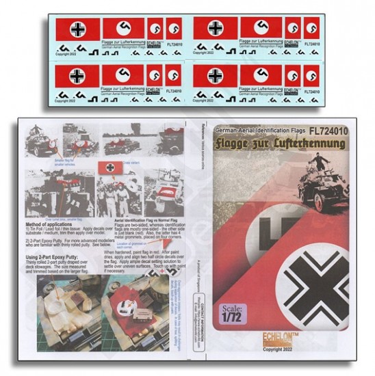 Decals for 1/72 WWII German Aerial Identification / Recognition Flags