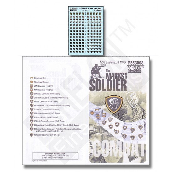 1/35 MVD & Spetsnaz Patches Decals