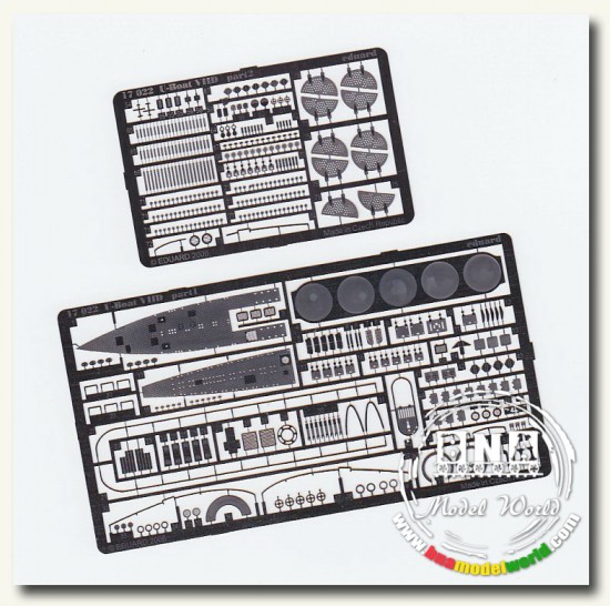 Photo-etched set for 1/144 U-Boat VIID for Revell