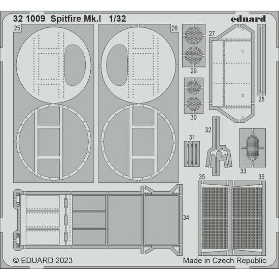 1/32 Supermarine Spitfire Mk.I Detail Parts for Kotare kits