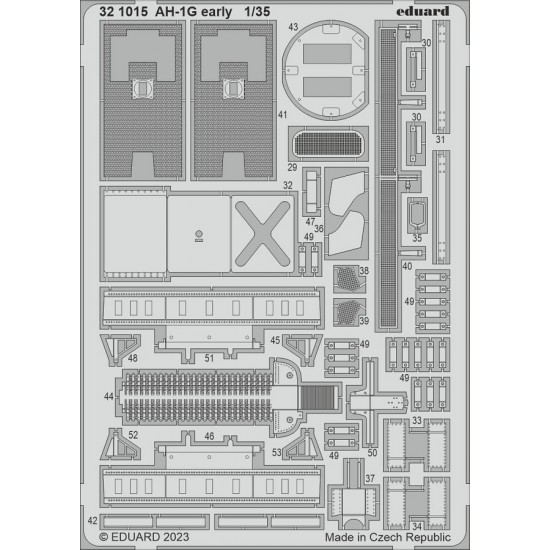 1/35 Bell AH-1G Cobra Early Photo-etched set for ICM kits