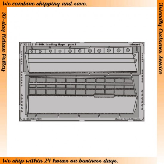 Photoetch for 1/32 Curtiss P-40K Warhawk Landing Flaps for Hasegawa kit