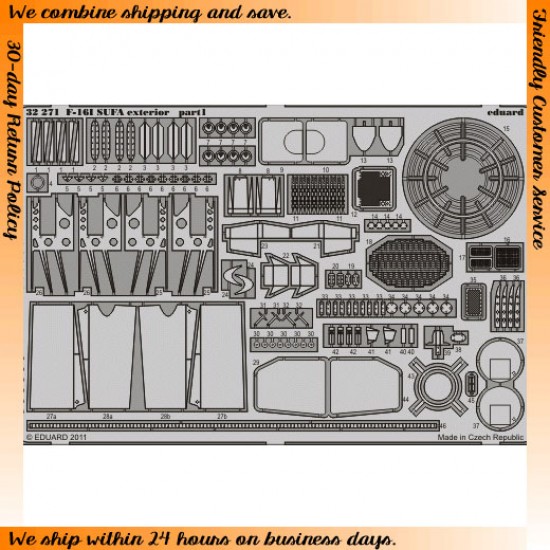1/32 F-16I Sufa Exterior Detail Set for Academy kit