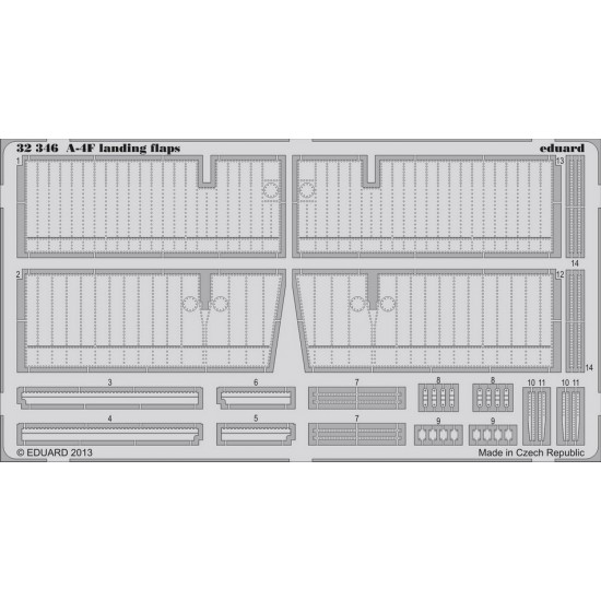 1/32 Douglas A-4F Skyhawk Landing Flaps Detail-up Set for Trumpeter kit