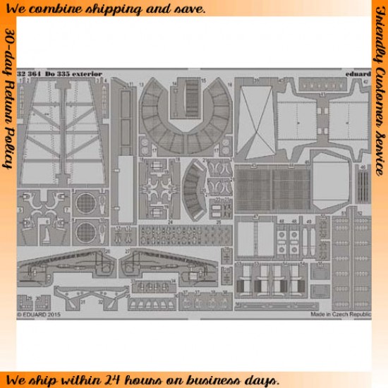 1/32 Dornier Do 335B-2 ''Zerstorer'' Exterior Detail-up Set for Hong Kong Models kit