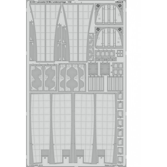 1/32 Avro Lancaster B Mk.I Undercarriage Detail Set for Hong Kong Models