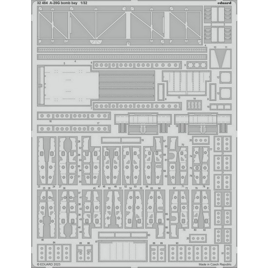 1/32 Douglas A-20G Havoc Bomb Bay Photo-etched set for HK Model kits